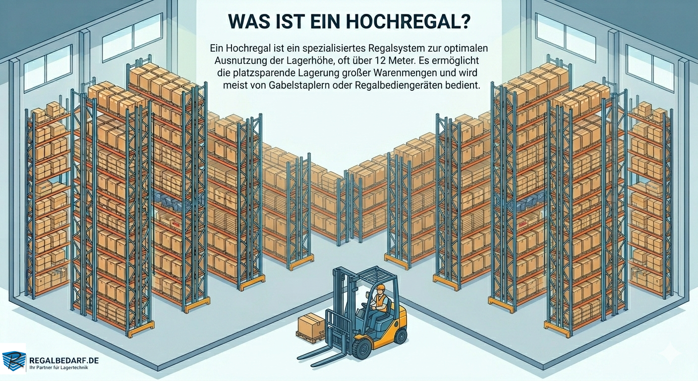 Hochregal Vorteile und Fakten von Regalbedarf