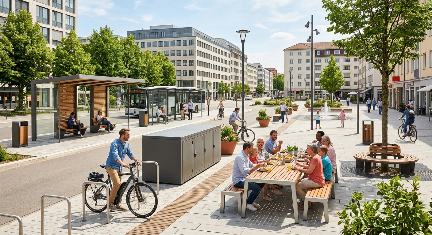Stadtmobiliar im Überblick bei Regalbedarf