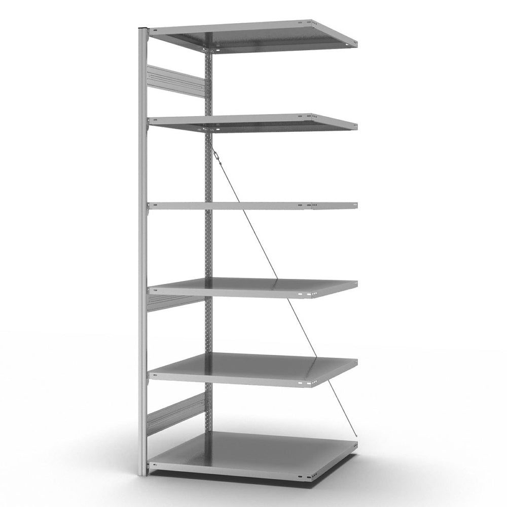 Fachbodenregal Anbauregal 6 Lagerebenen Fachlast 240 kg