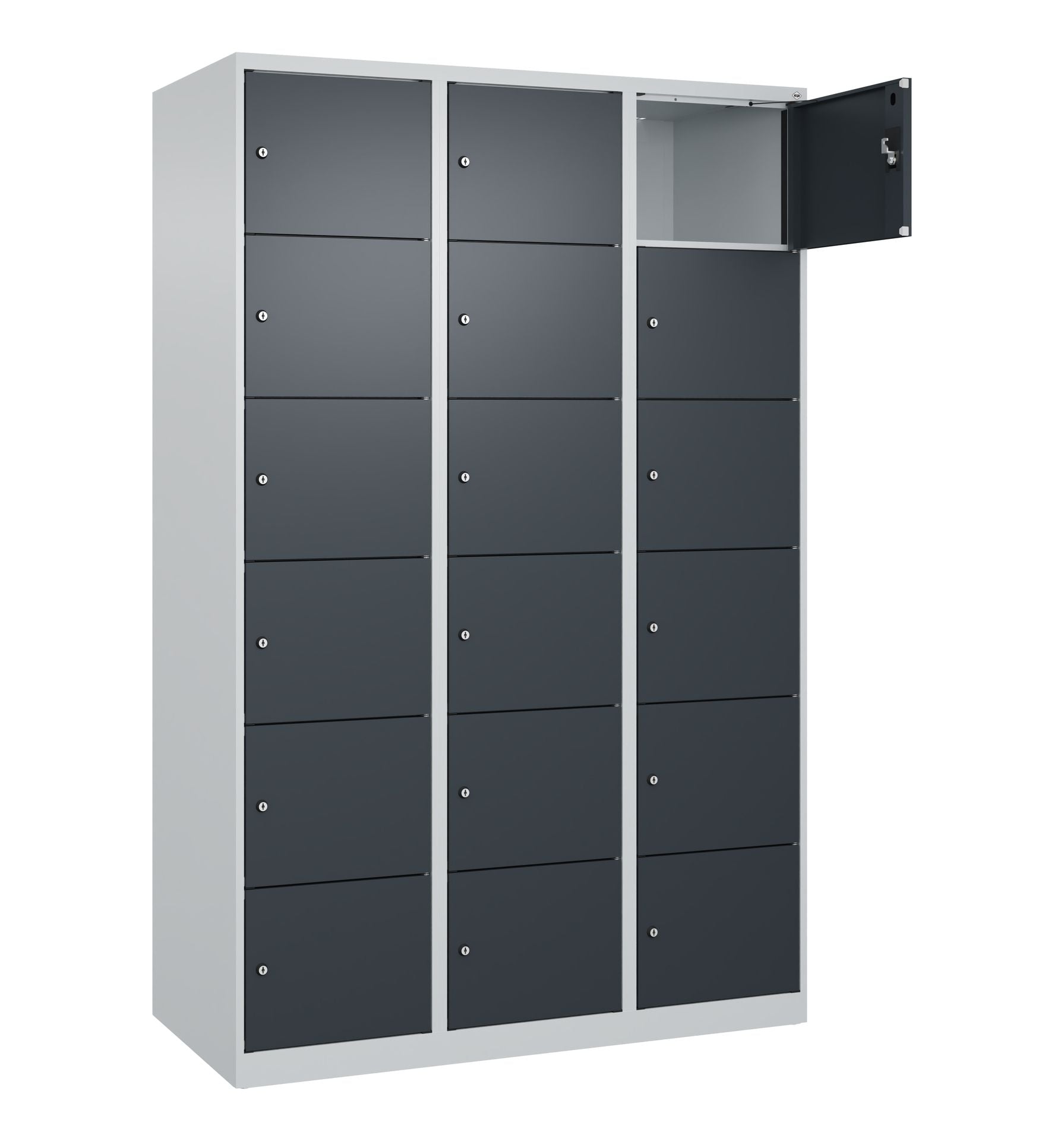 Schließfachschrank Evolo Plus – Metall-Spind mit wählbaren Fächern & Farben