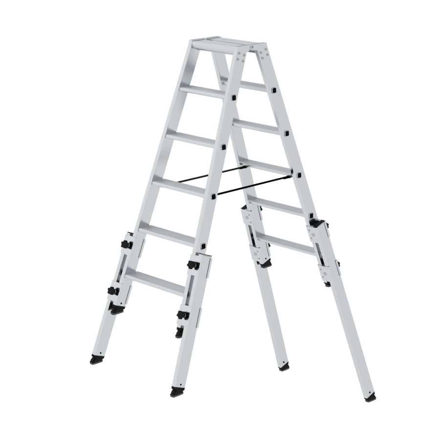 Stehleiter aus Aluminium zum ausziehen für Treppen