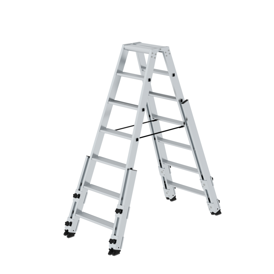 Stehleiter aus Aluminium zum ausziehen für Treppen