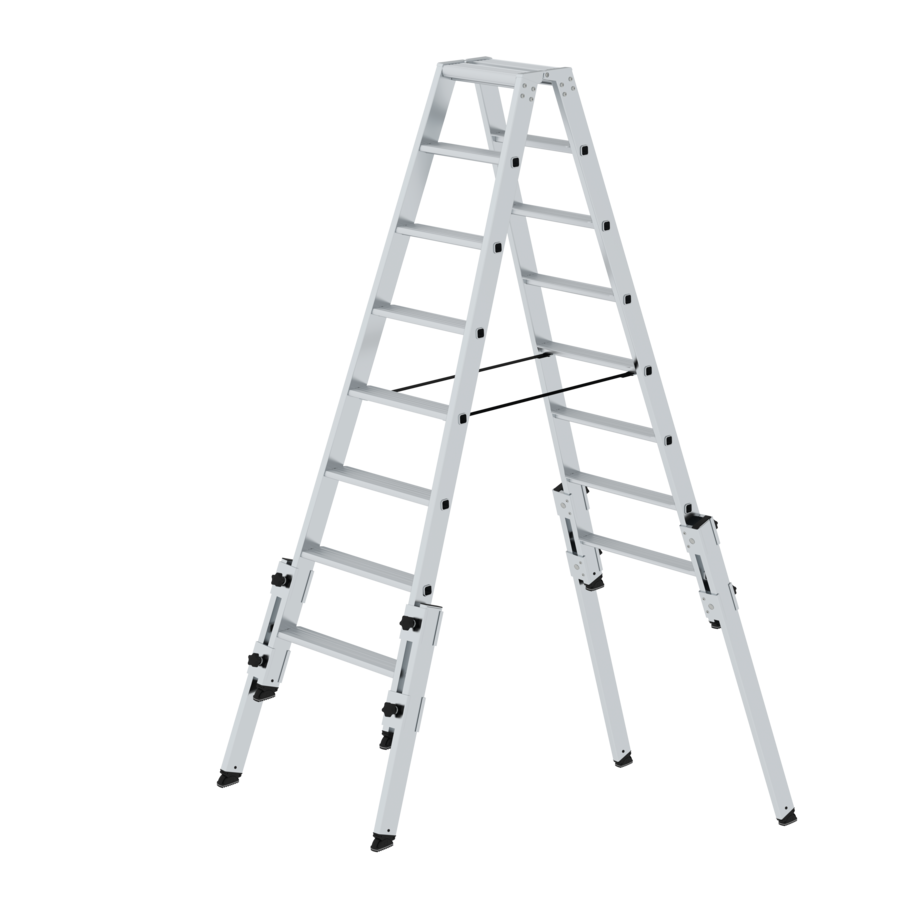 Stehleiter aus Aluminium zum ausziehen für Treppen