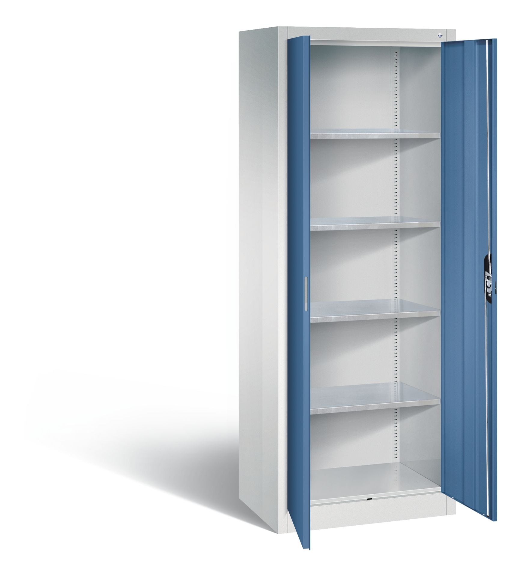 Flügeltürenschrank blau