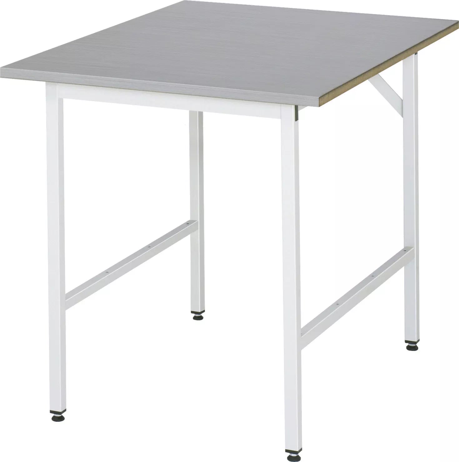 Arbeitstisch Serie Jerry mit Edelstahl Arbeitsplatte