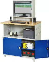 Computer-Tisch - Modell 1022
stationär mit Monitorgehäuse