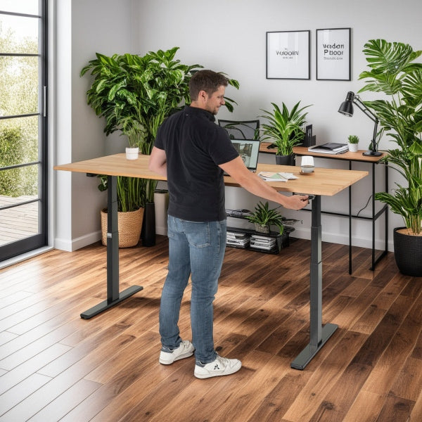 Schreibtisch adlatus 100, B1500xT800xH650-1300mm