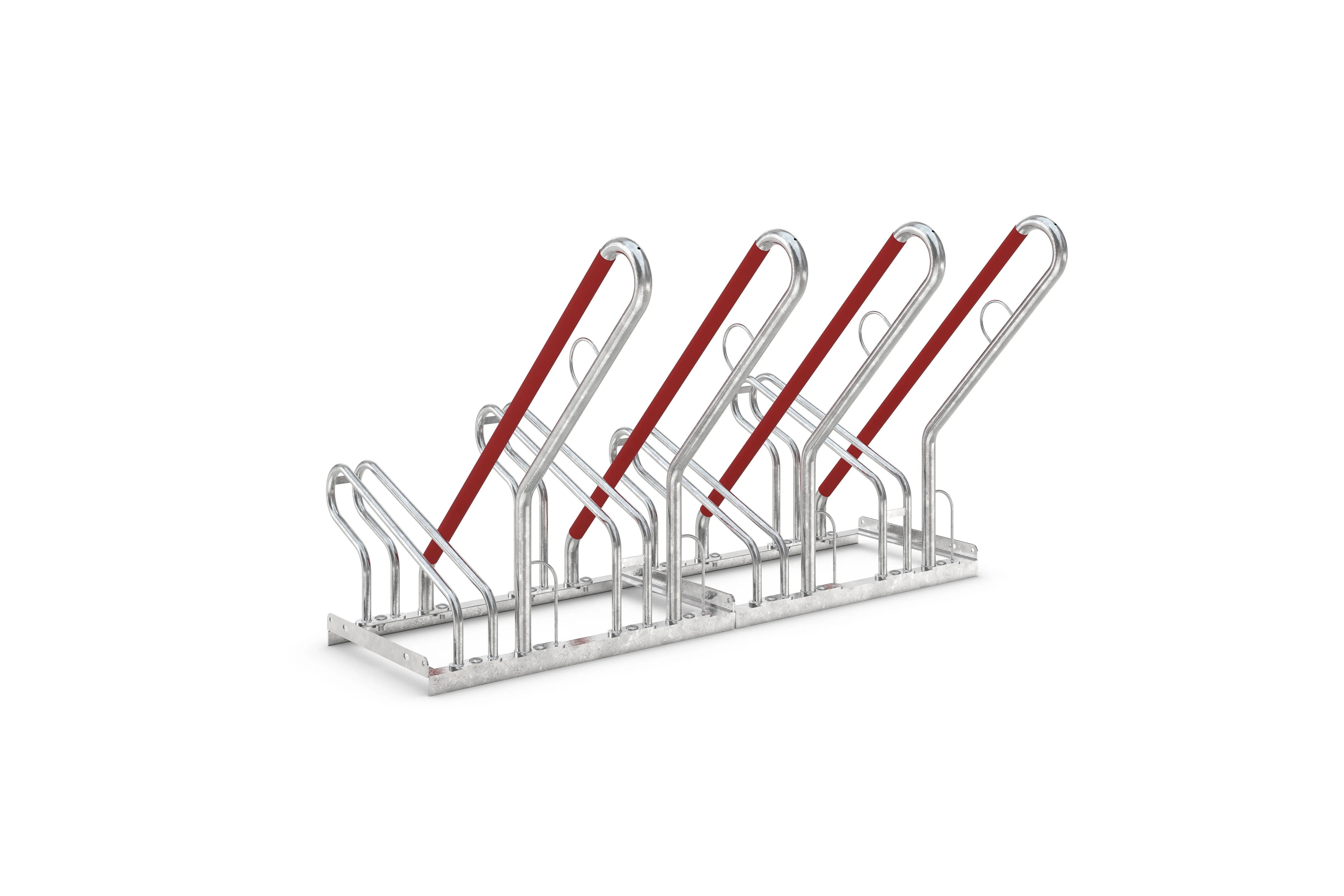 Fahrradständer Anlehnparker mit 4 Abstellmöglichkeiten