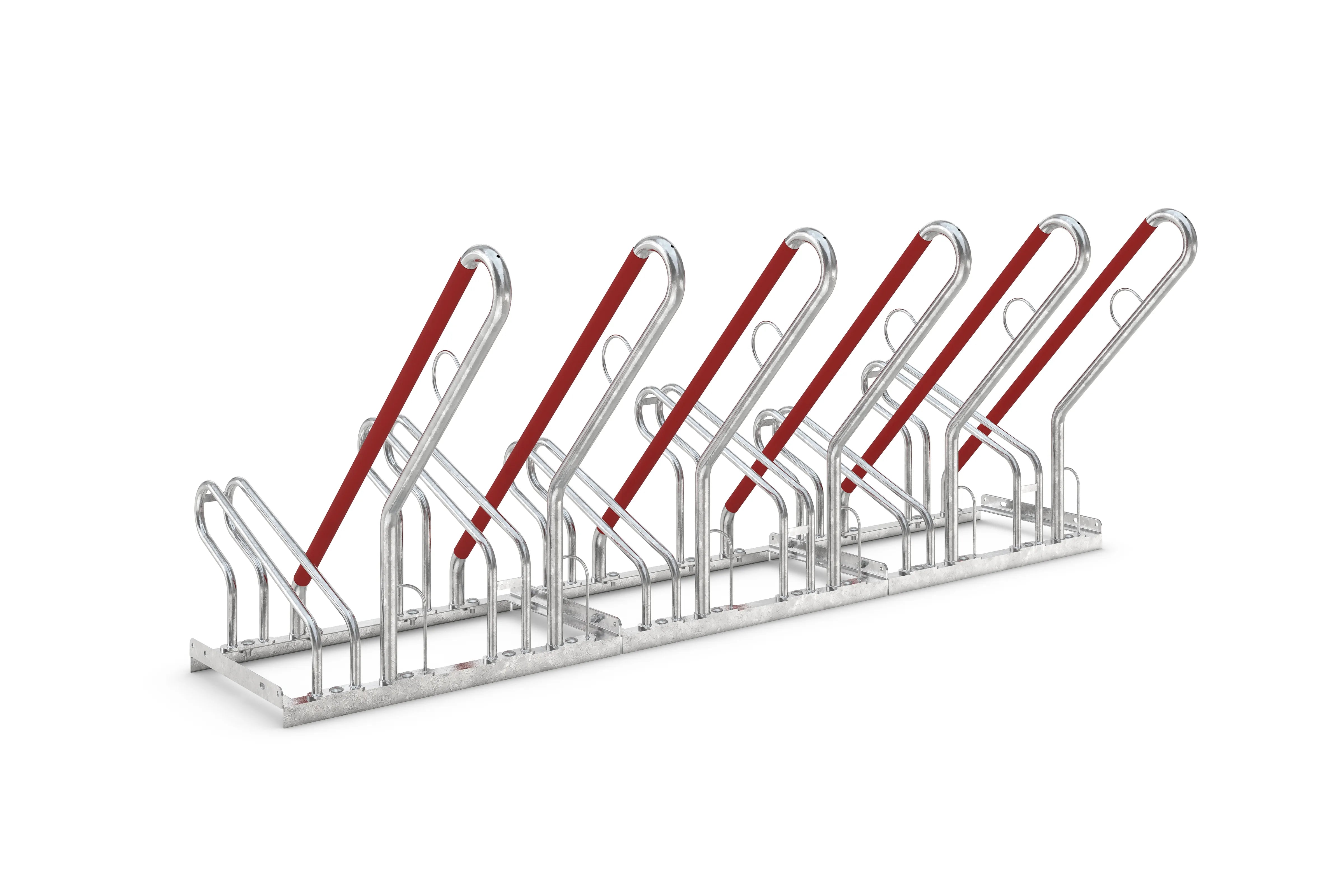 Fahrradständer Anlehnparker mit 6 Abstellmöglichkeiten