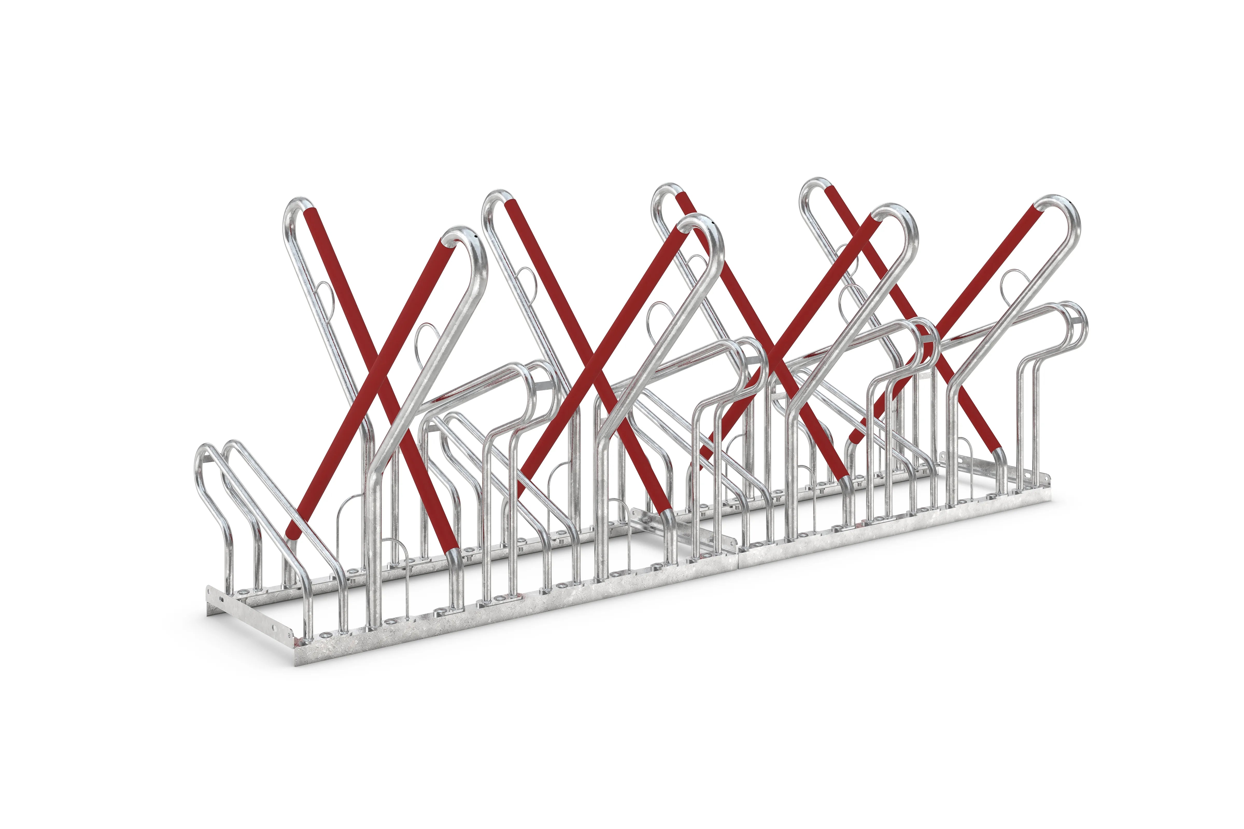 Anlehnparker mit 8 gegenüberliegenden Abstellmöglichkeiten