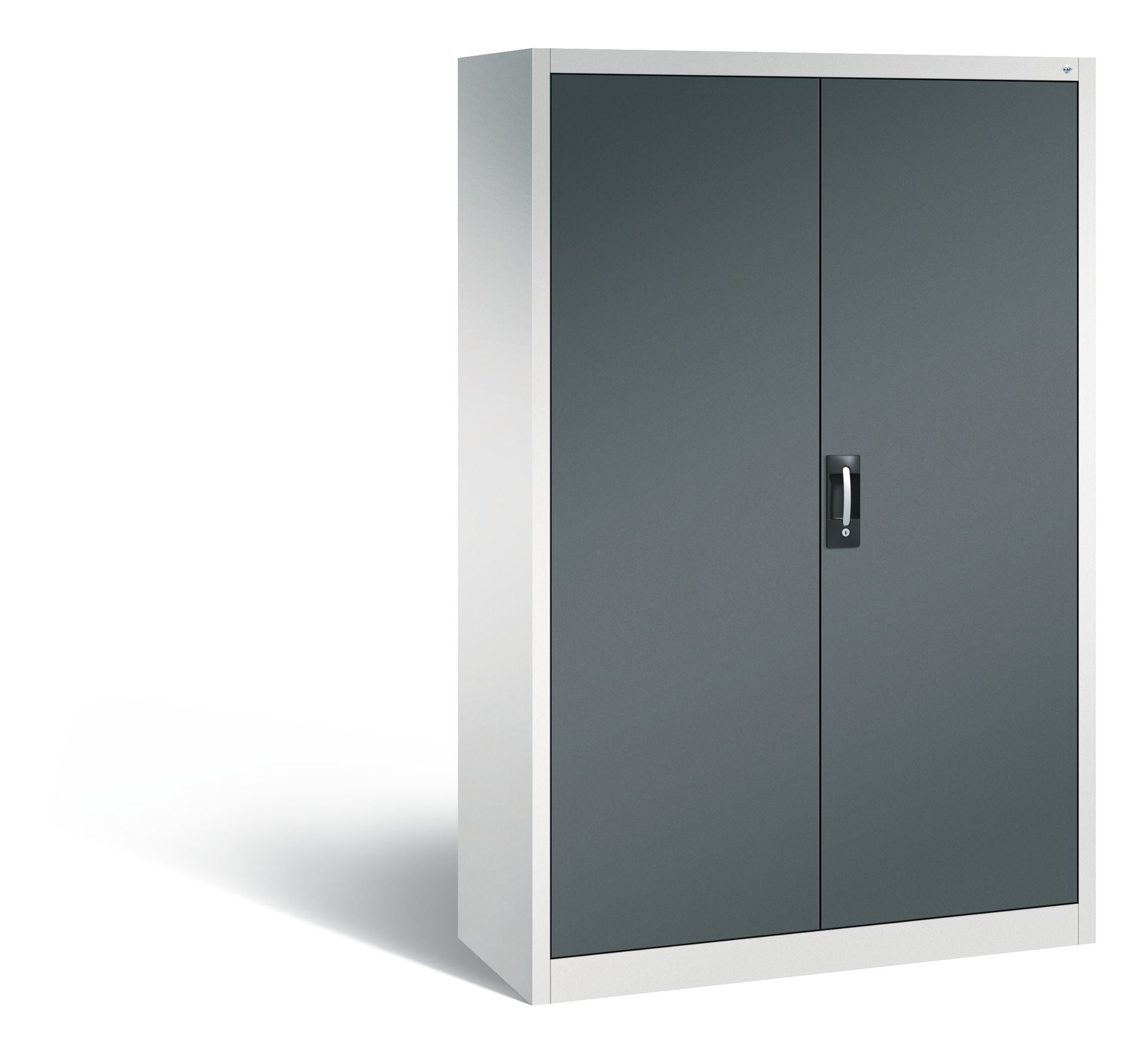 Flügeltürenschrank grau