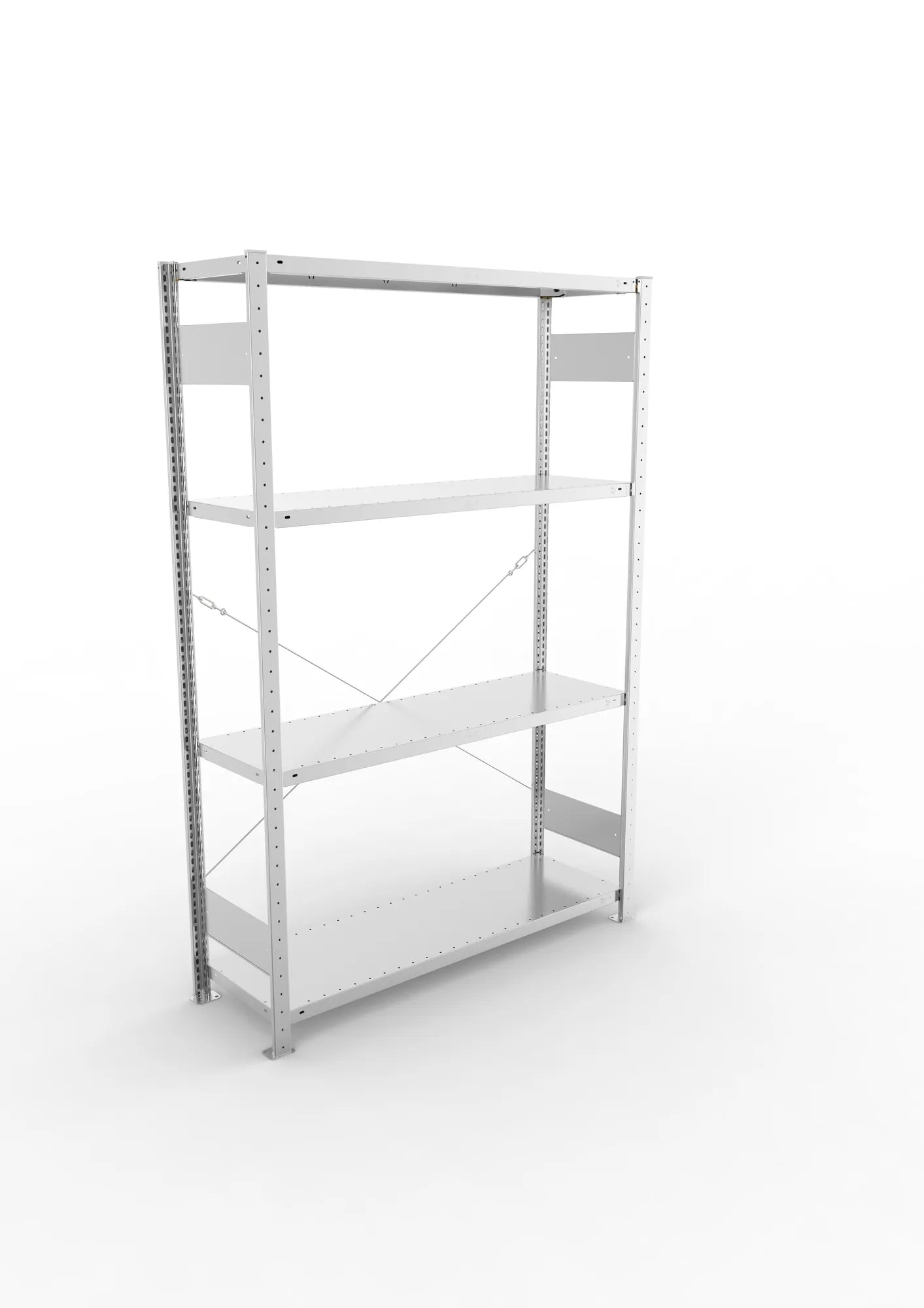 Fachbodenregal in verzinkt von META