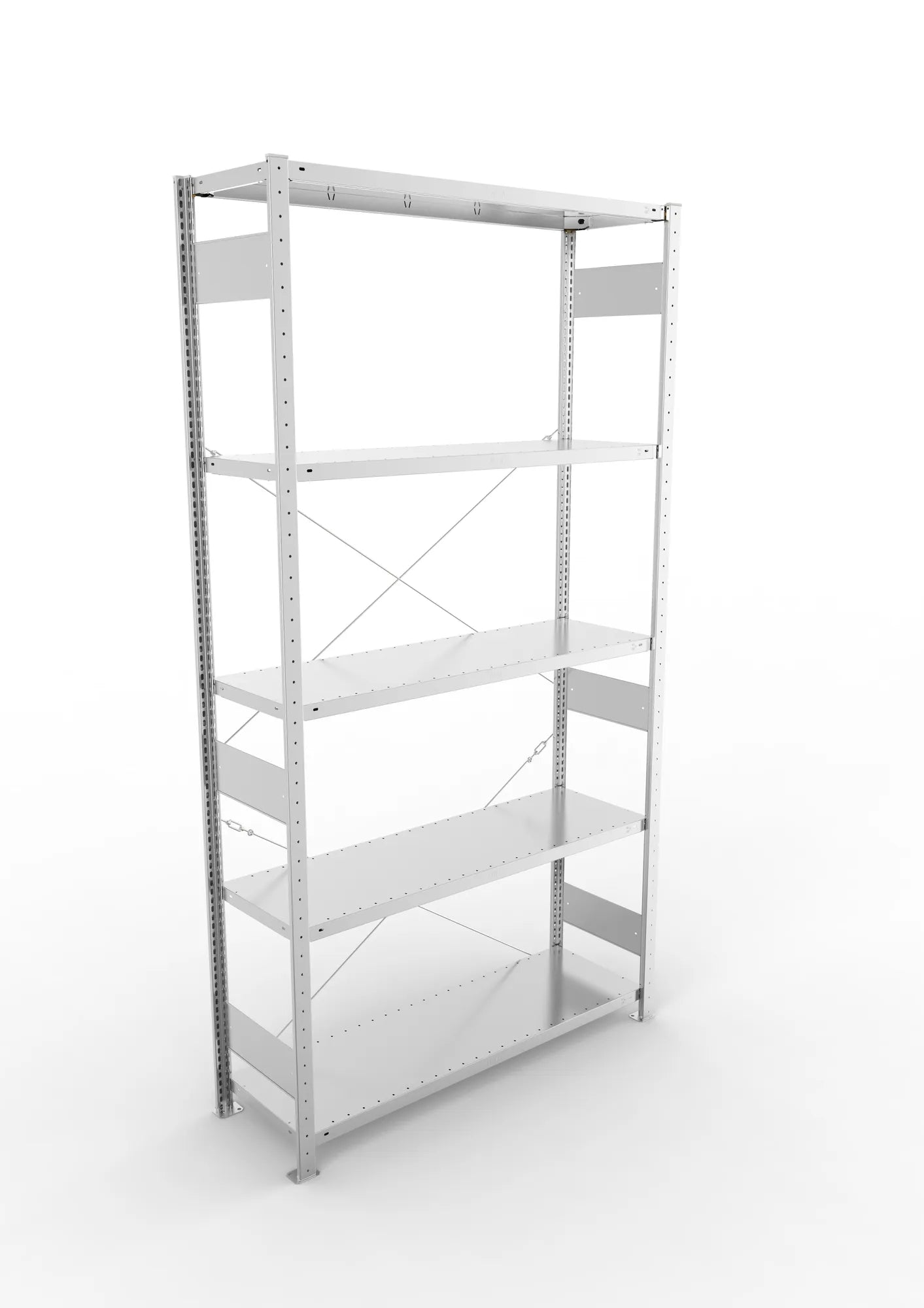 Fachbodenregal in verzinkt von META