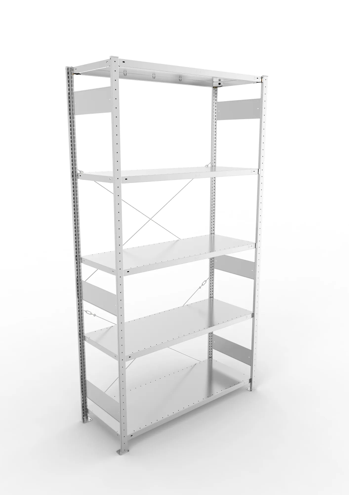 Fachbodenregal in verzinkt von META