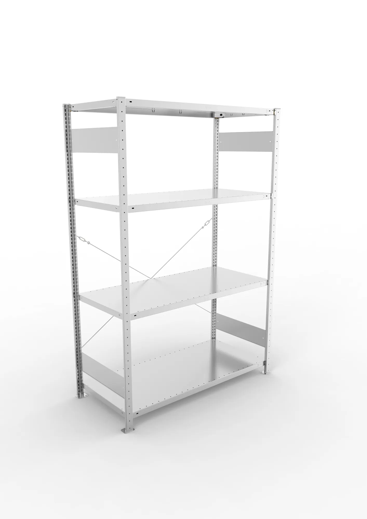 Fachbodenregal in verzinkt von META