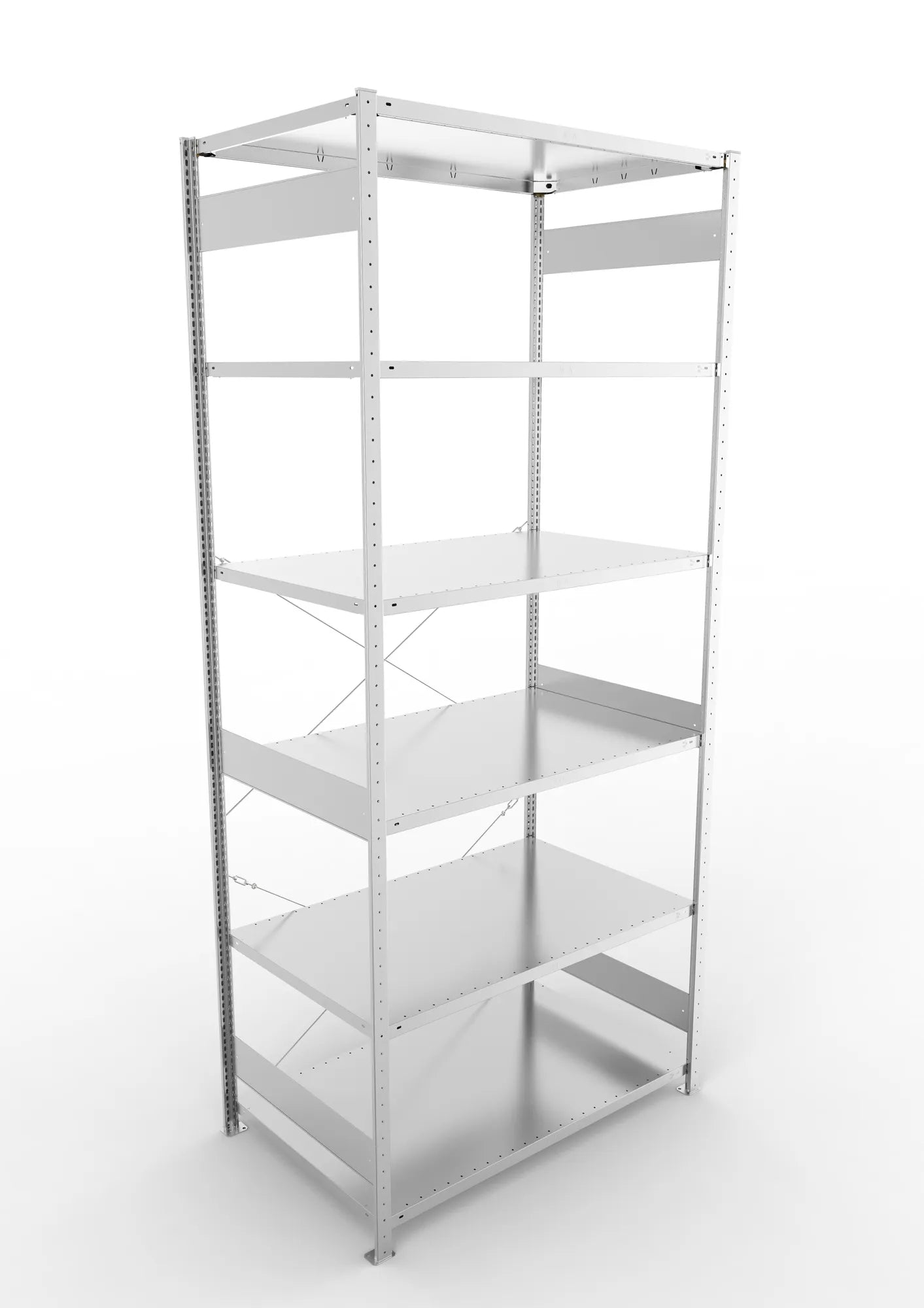 Fachbodenregal in verzinkt von META