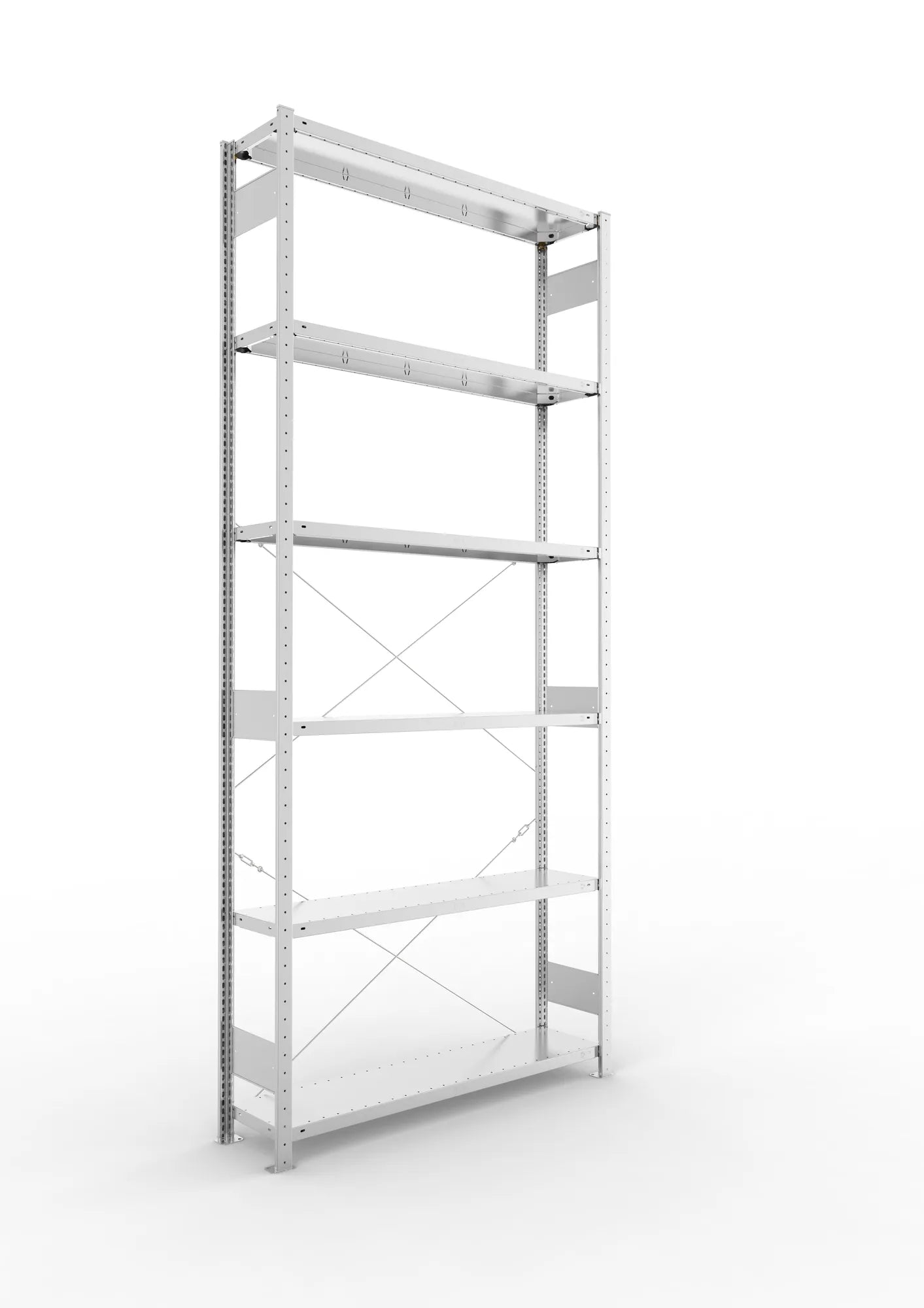 Fachbodenregal in verzinkt von META