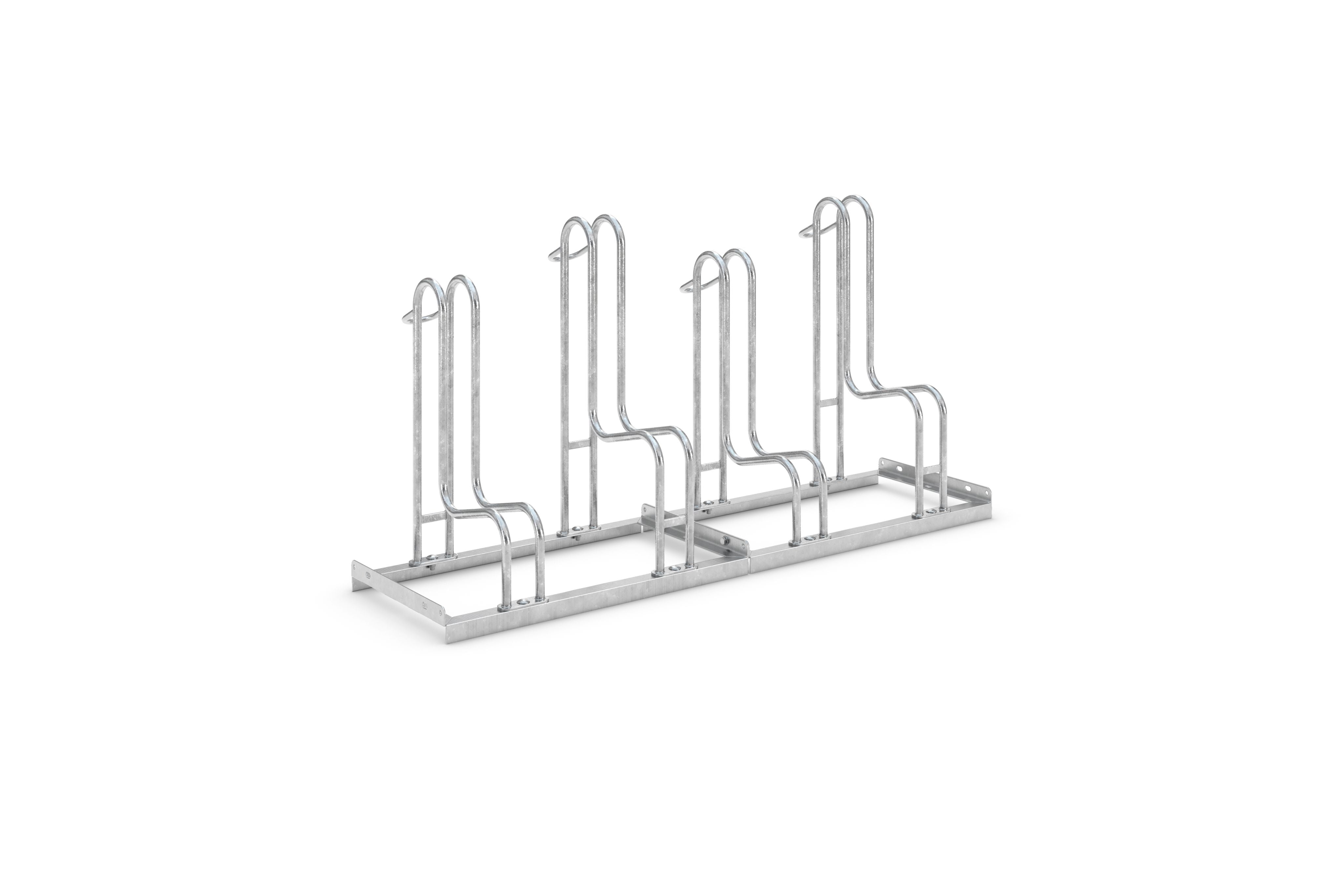 Vier Standparker in einer Reihe