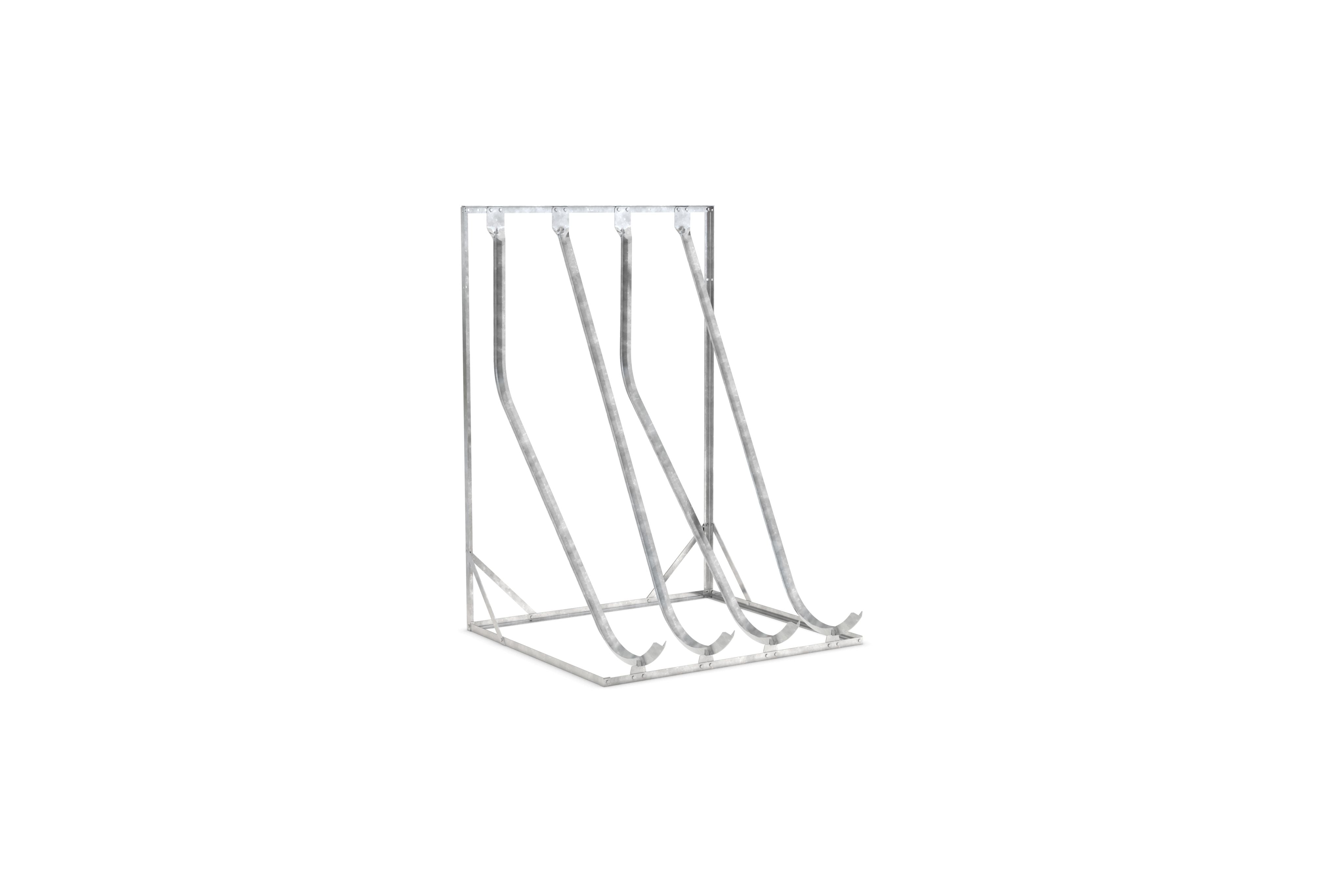 Schrägparksystem mit vier Abstellmöglichkeiten