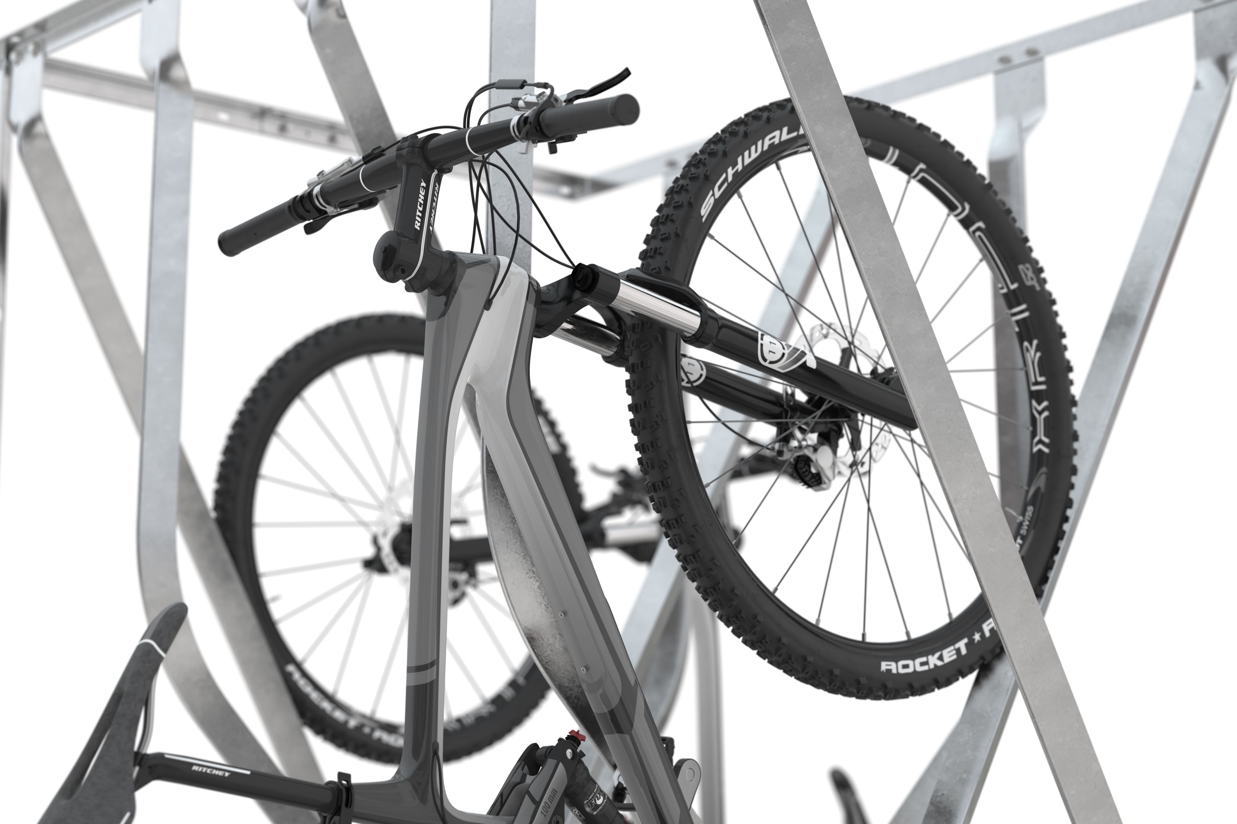 Schrägparksystem im Detail