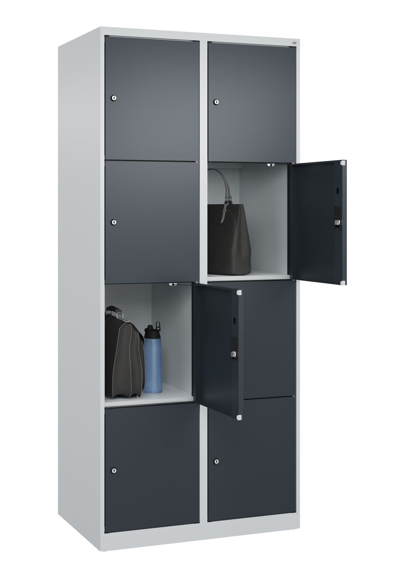 Schließfachschrank Evolo Plus – Metall-Spind mit wählbaren Fächern & Farben