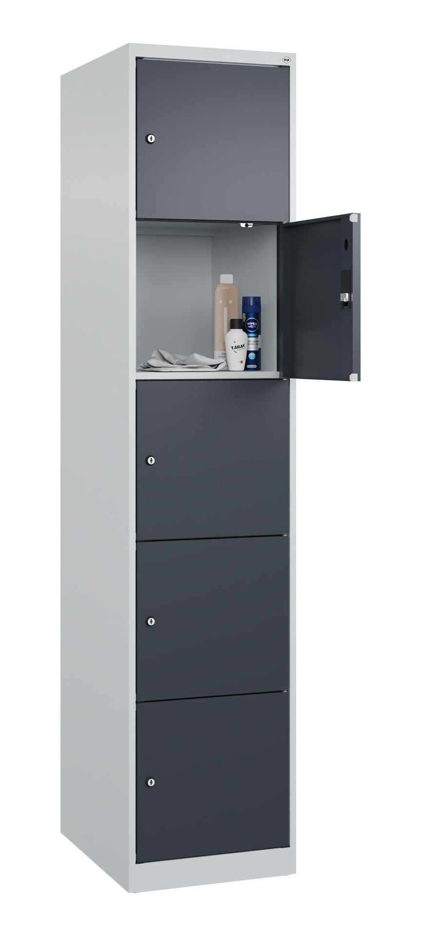 Schließfachschrank Evolo Plus – Metall-Spind mit wählbaren Fächern & Farben