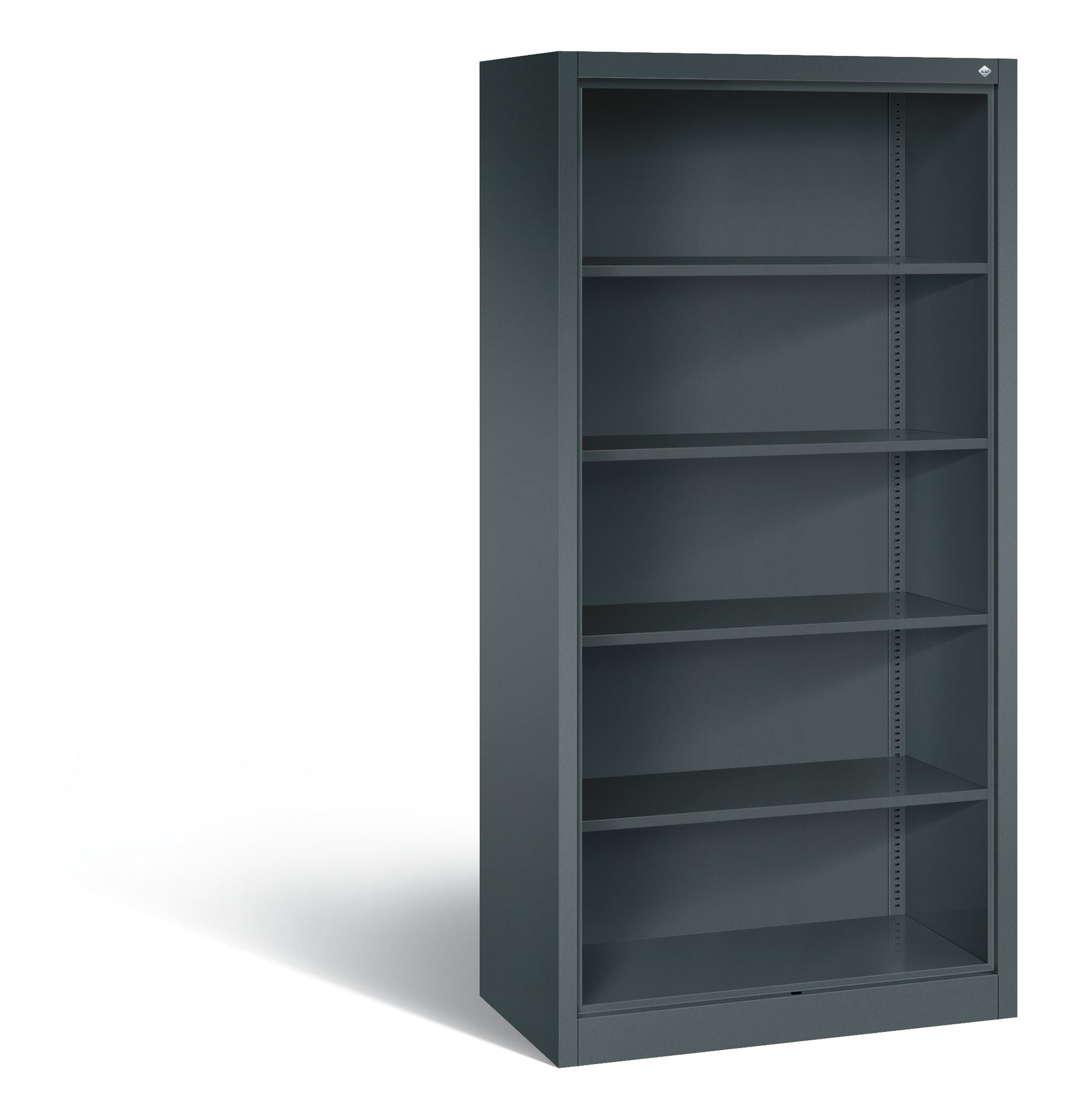 Stahlregal Büroregal mit Rückwand in Anthrazit