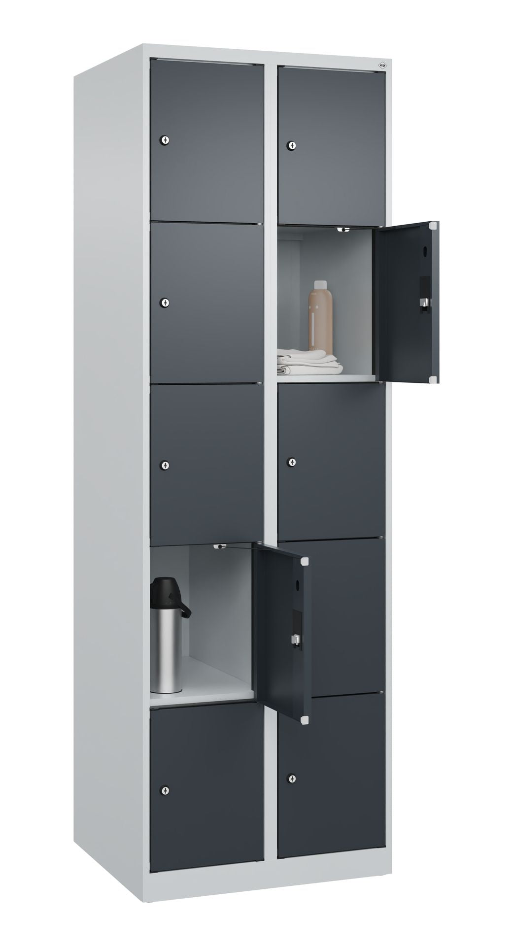 Schließfachschrank Evolo Plus – Metall-Spind mit wählbaren Fächern & Farben