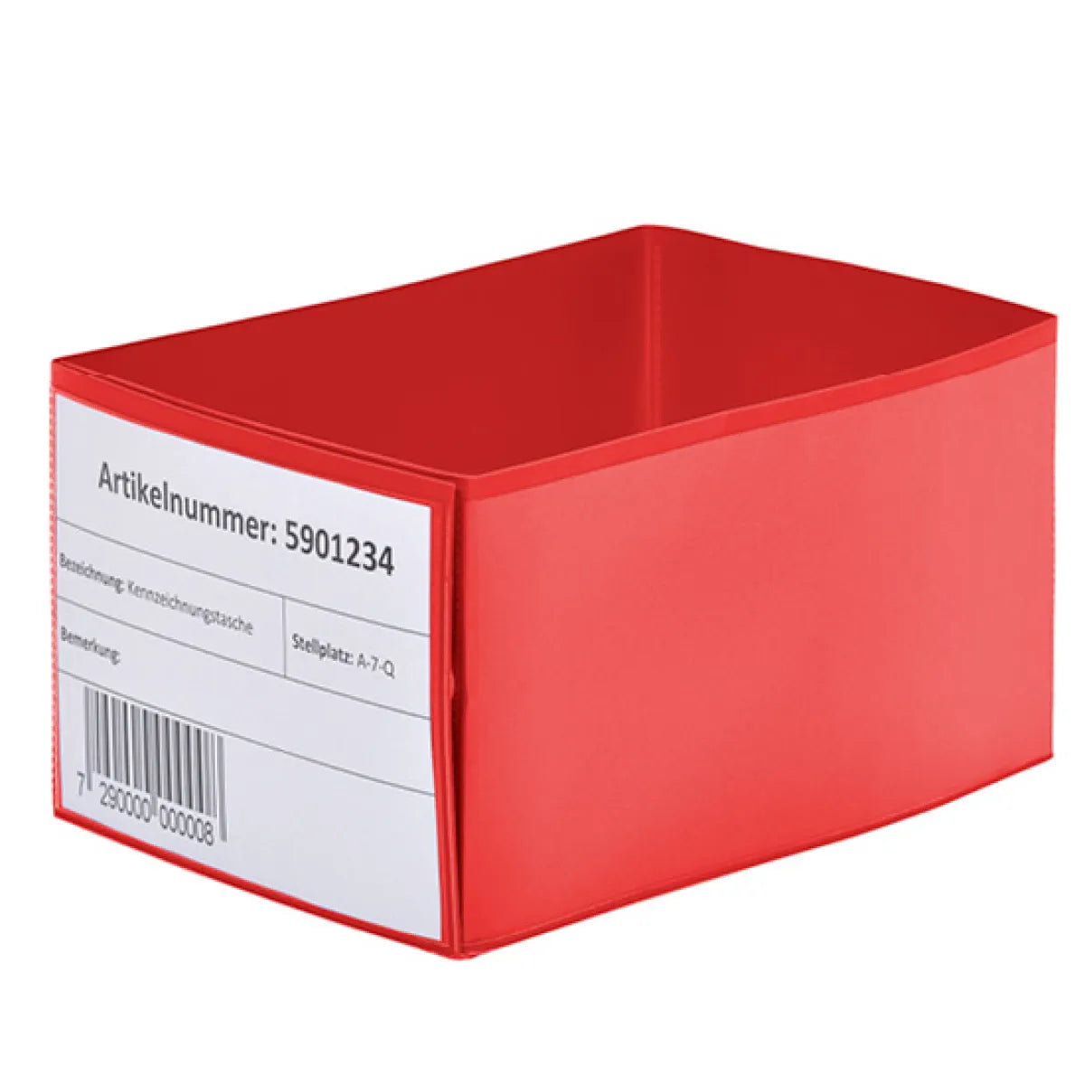 Palettenfußspange zur Kennzeichnung