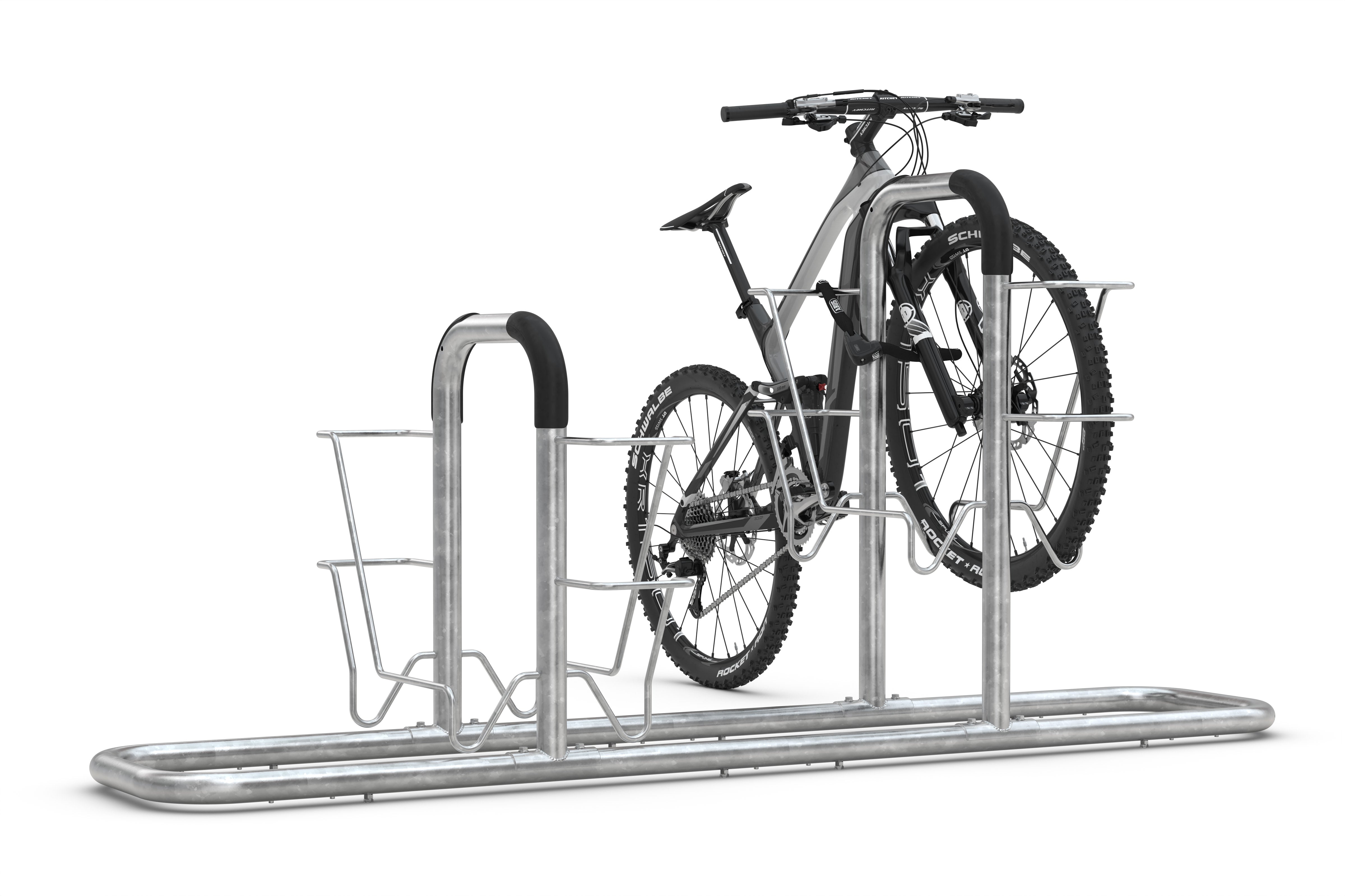 Fahrrad-Lean-To-System als Anlehnparker