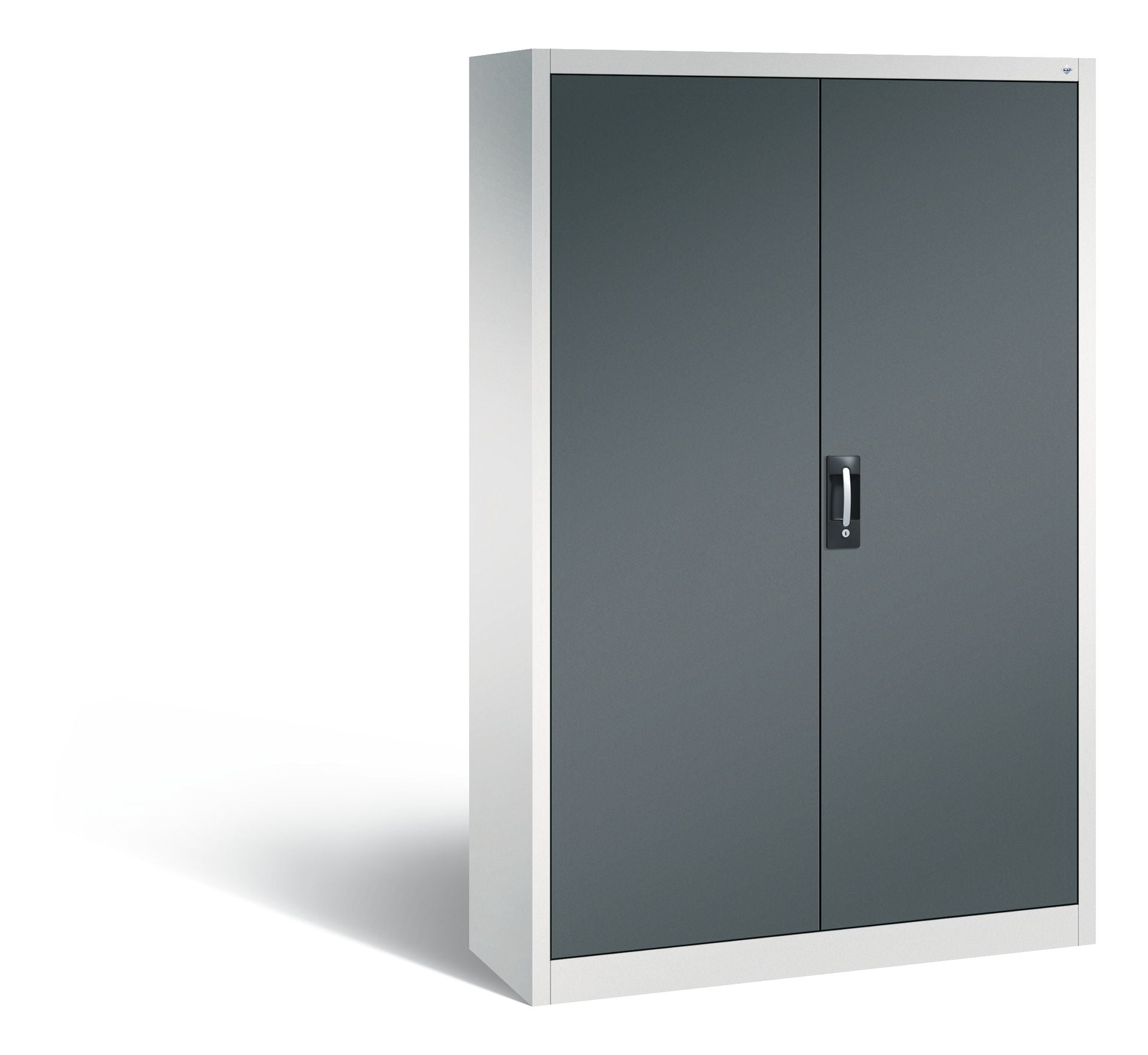 Flügeltürenschrank grau