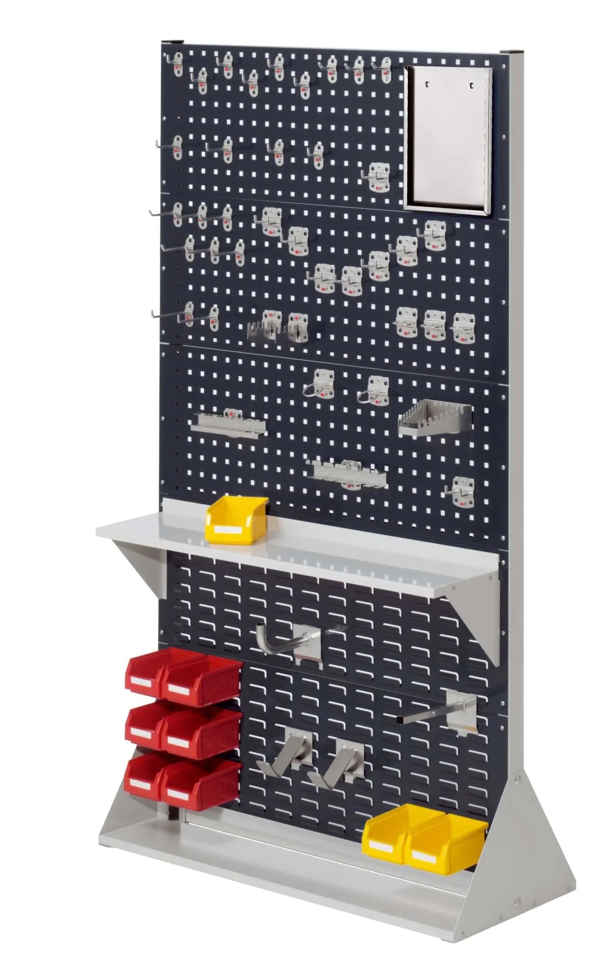 Stellwand Gr.5 doppelseitig H1790 x B1000 x T430 mm RAL 7035/7016