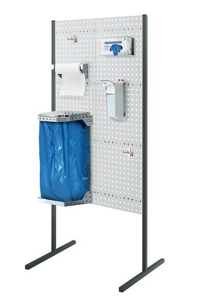 Trennwand Einzelfeld mit Spenderboxhalter 1-fach