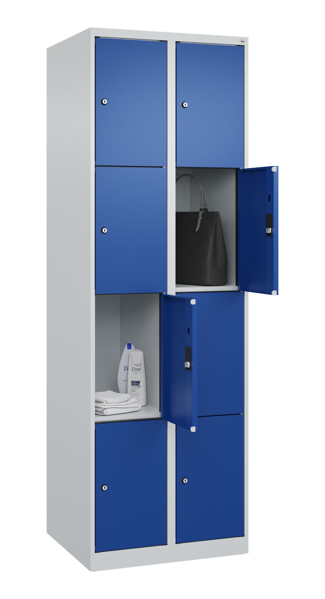 Schließfachschrank Evolo Plus – Metall-Spind mit wählbaren Fächern & Farben