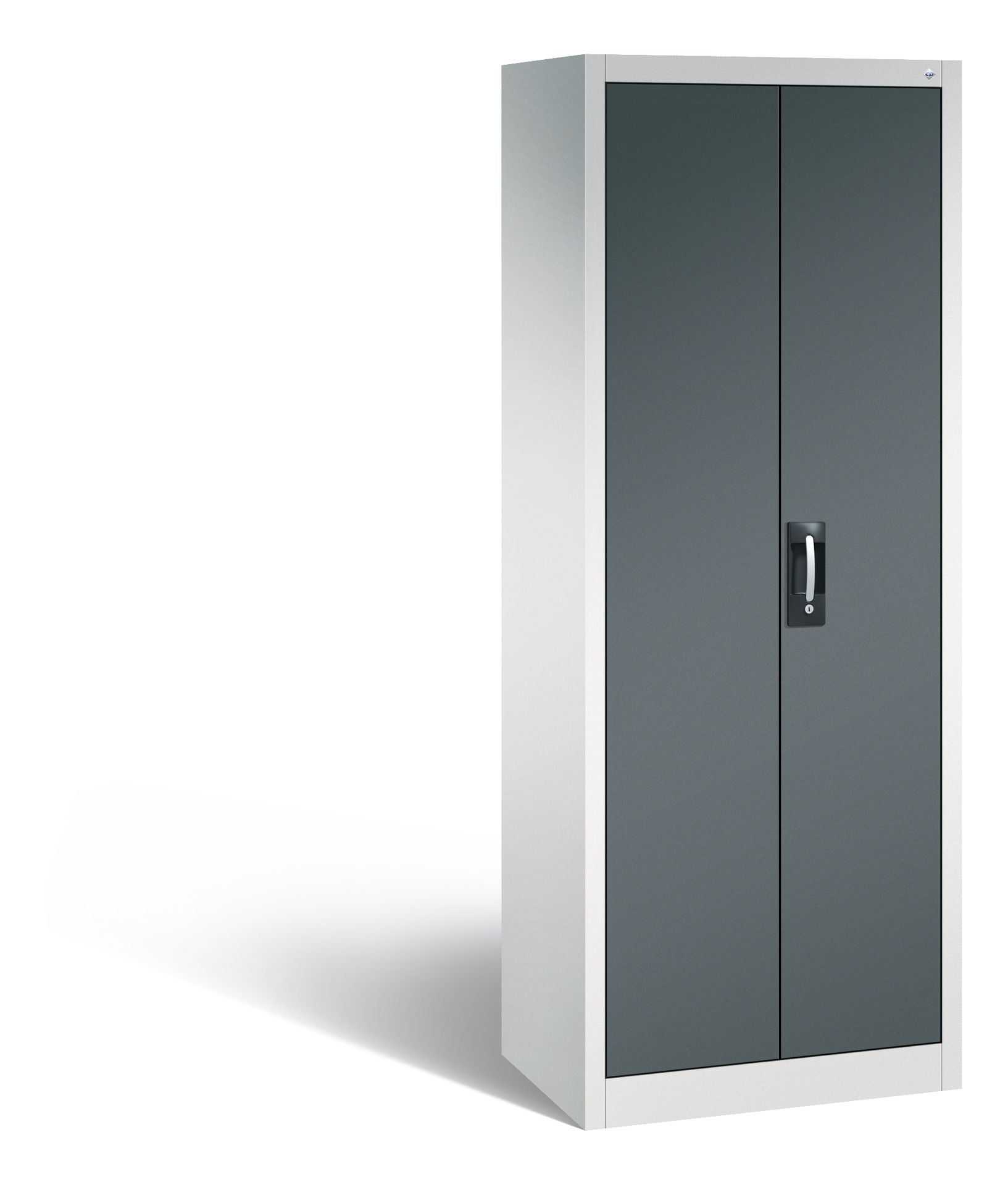 Flügeltürenschrank grau