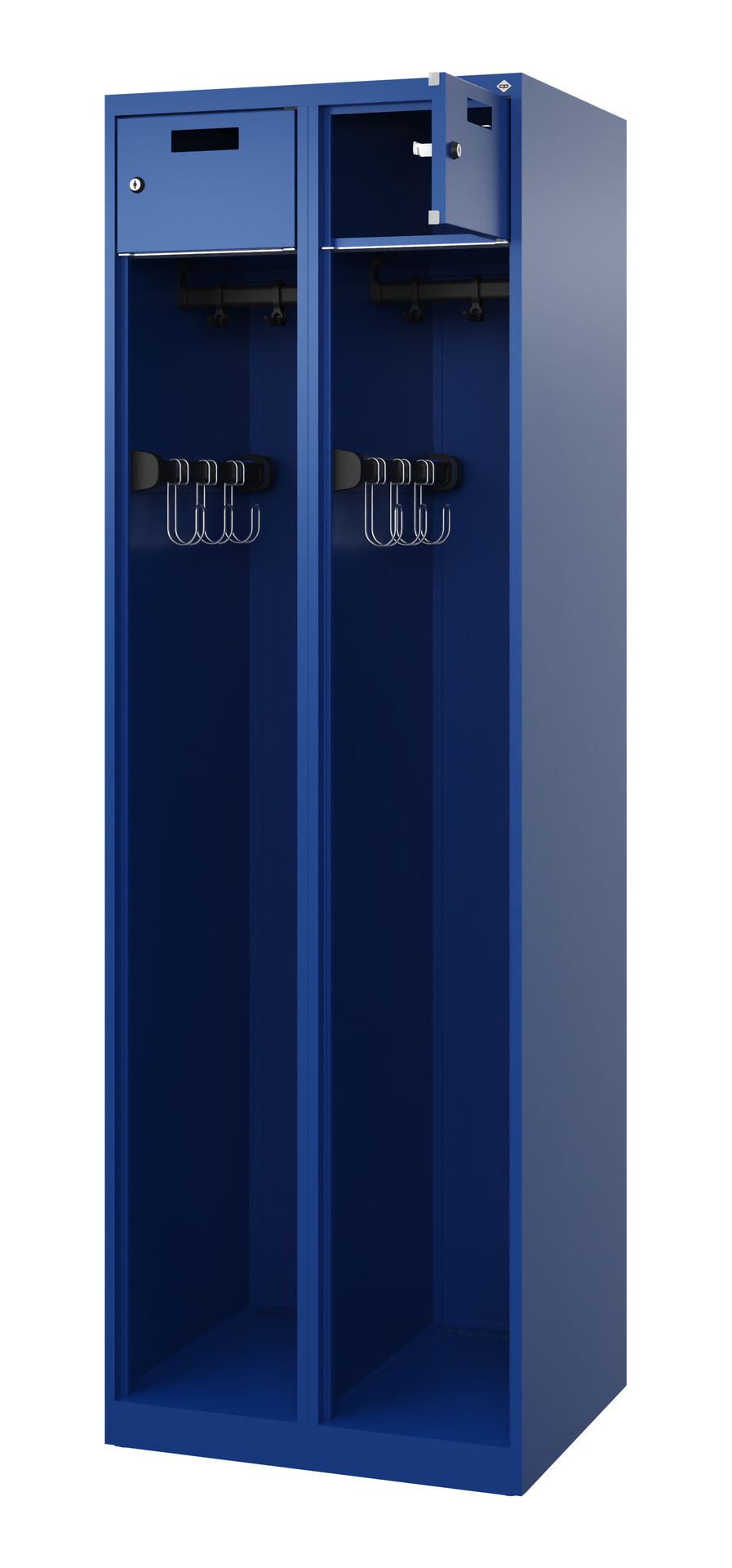 Feuerwehrspind zwei Abteile in blau