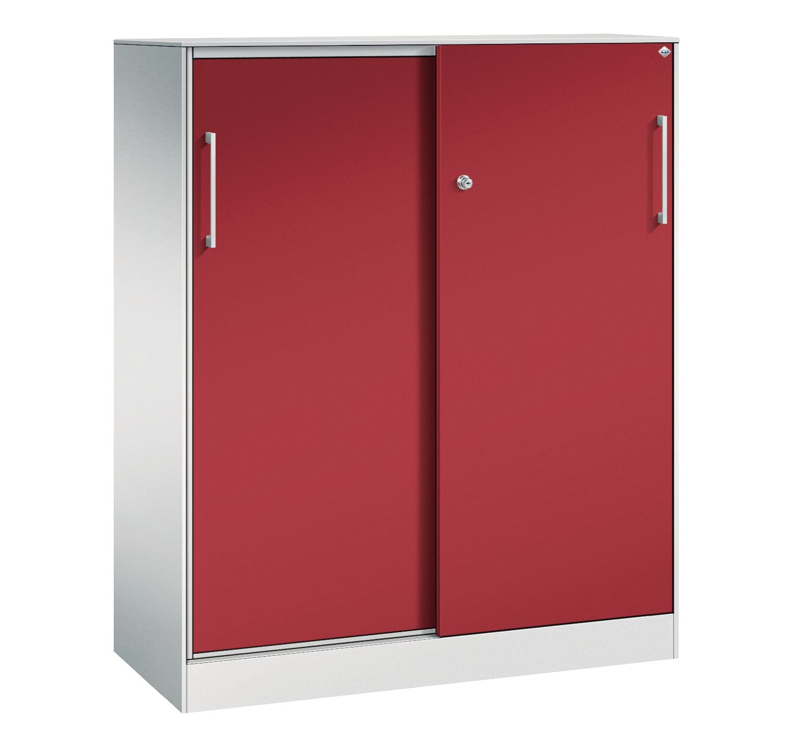Schiebetürenschrank Asisto rubinrot 1310 mm Höhe