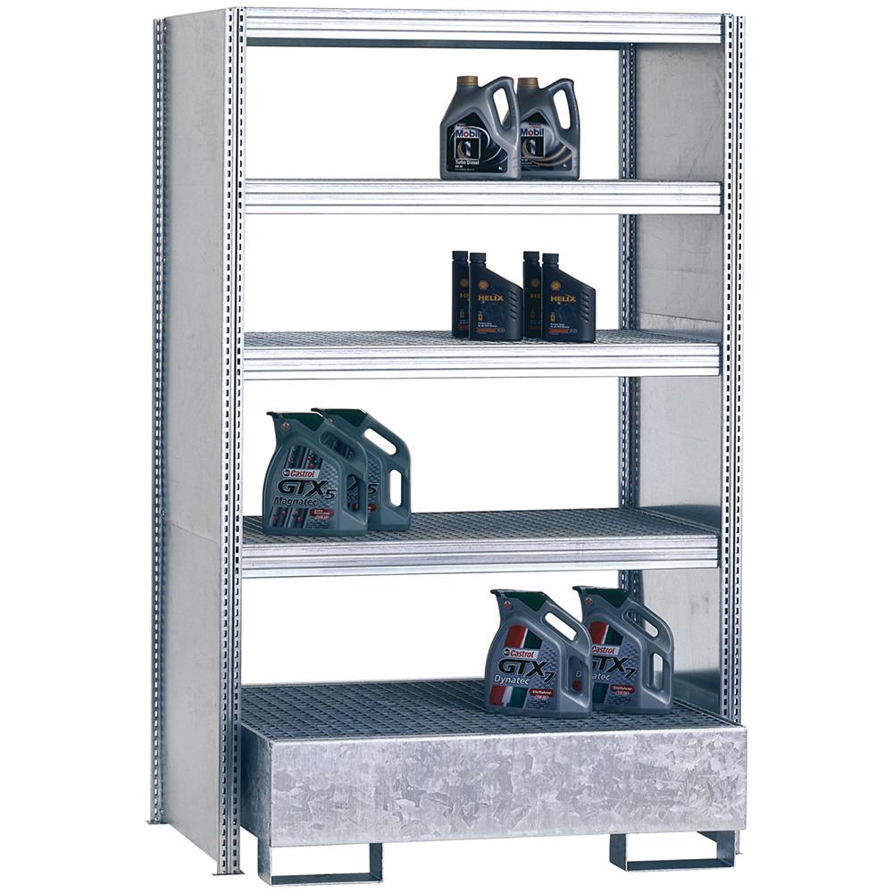 Umwelt-Anbauregal 200x128x60 cm Fachlast 250 kg Feldlast 2.000 kg