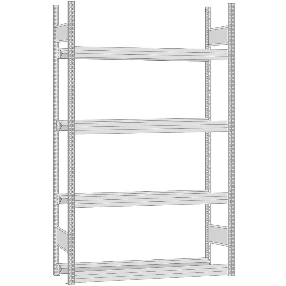 Reifenregal Grundregal | Stecksystem verzinkt - Fachlast 250 kg, Feldlast 2000 kg