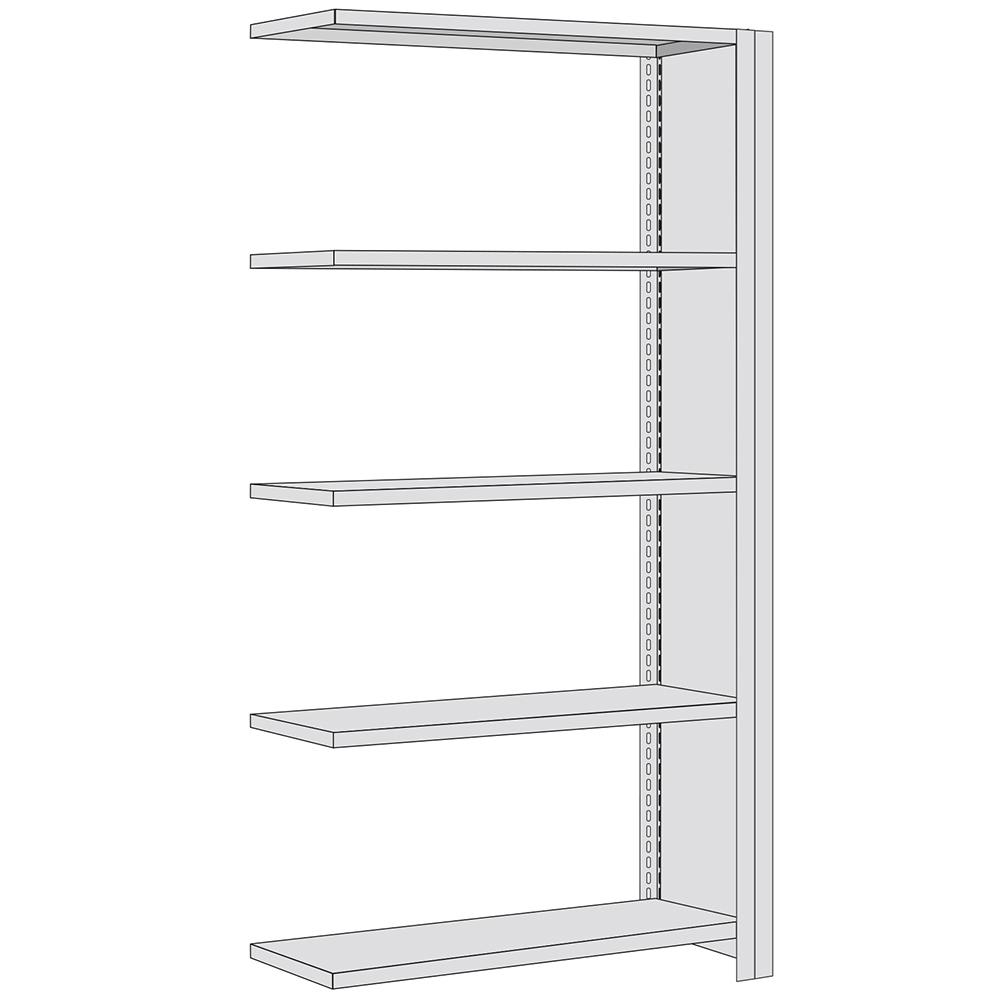 Fachbodenregal Lagerregal Anbauregal mit Seitenwand Fachlast 250 kg