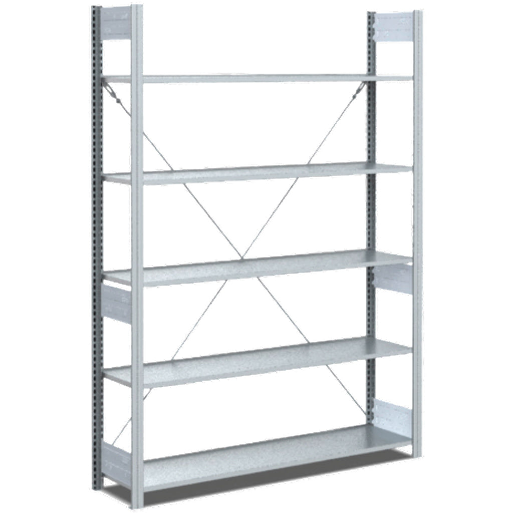 Archivregale
einseitige Nutzung, glanzverzinkte Ausführung