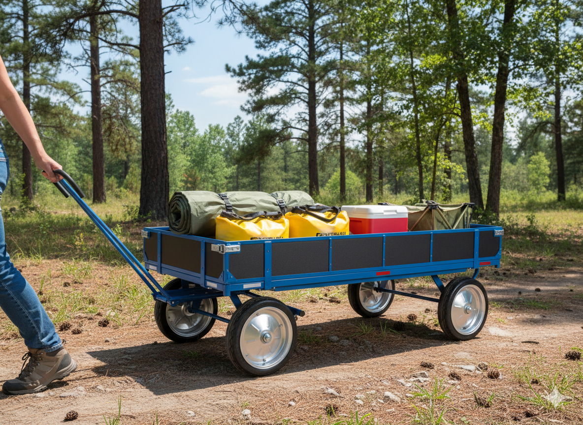 Handpritschenwagen Bollerwagen für den sicheren Transport von Produkten