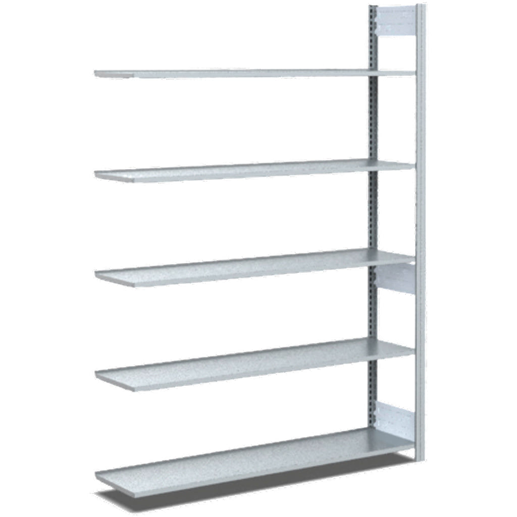 Archivregale Anbauregal
einseitige Nutzung, glanzverzinkte Ausführung