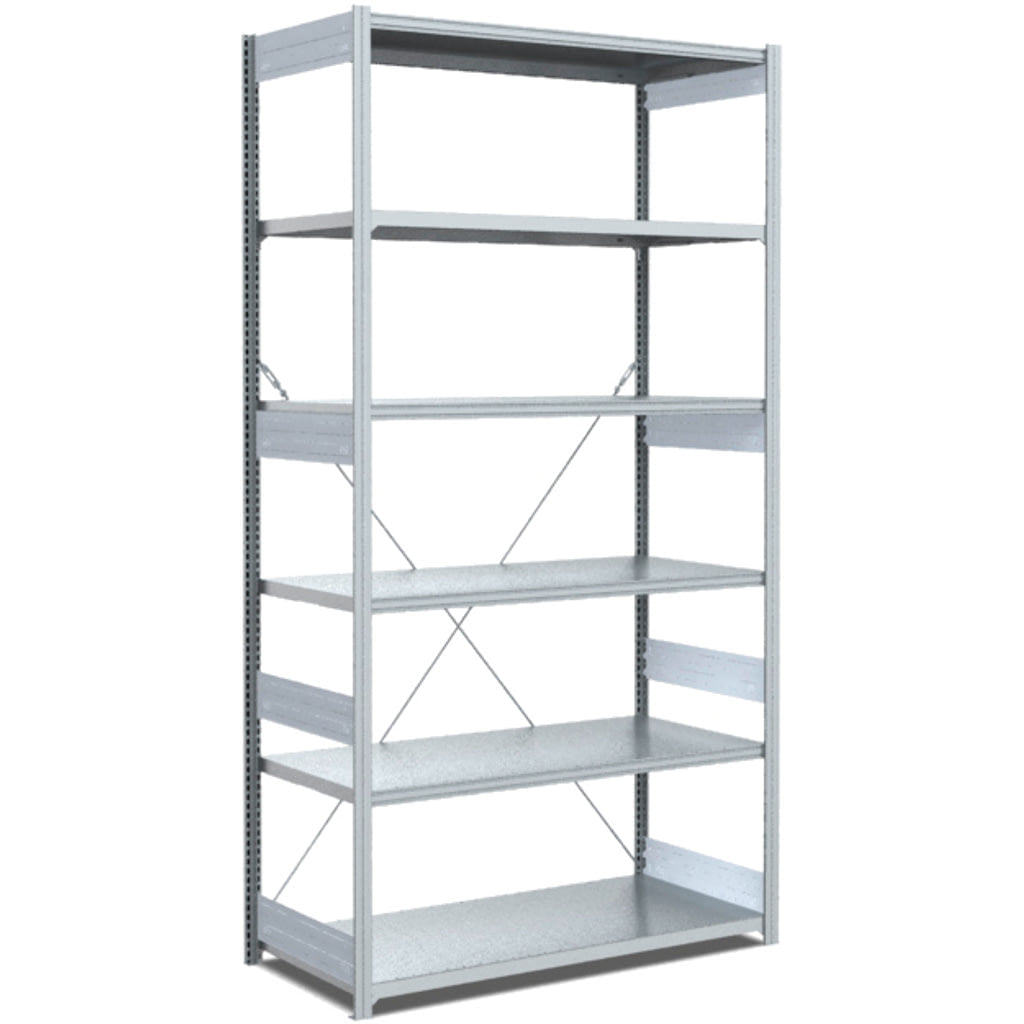 Fachbodenregale Typ M - Fachlast 200 kg Tiefe 600 mm