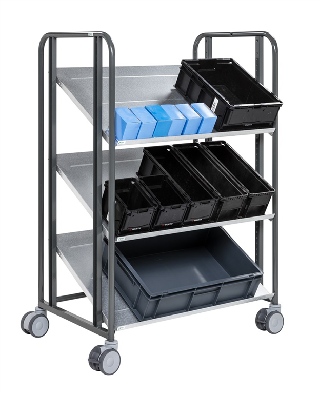 Magazinwagen flexible Böden