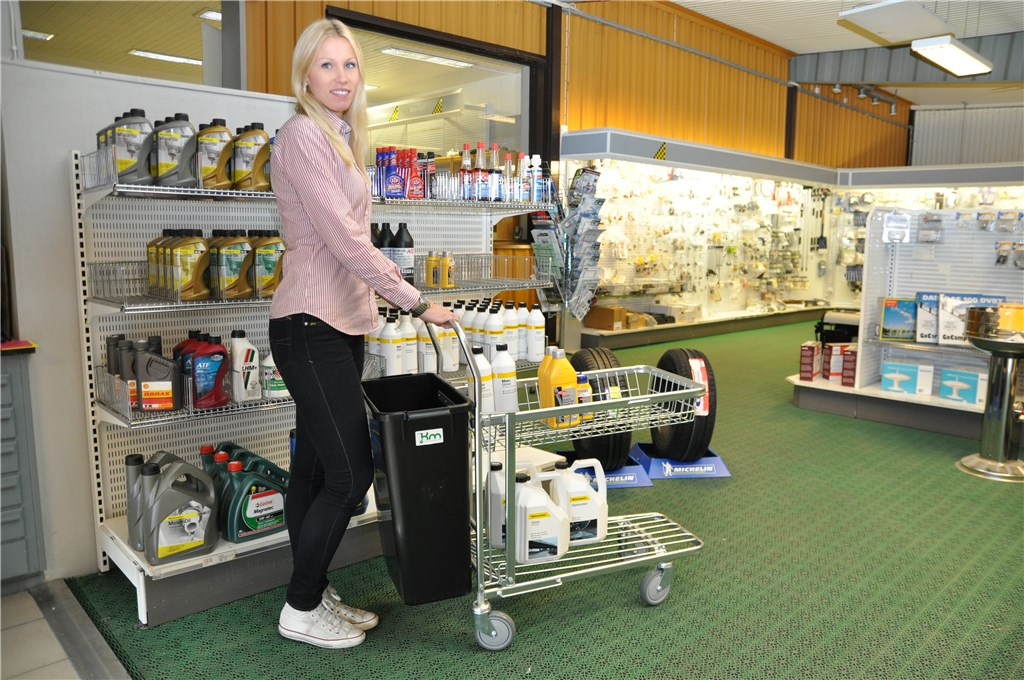 Einkaufswagen aus Edelstahl von Kongamek