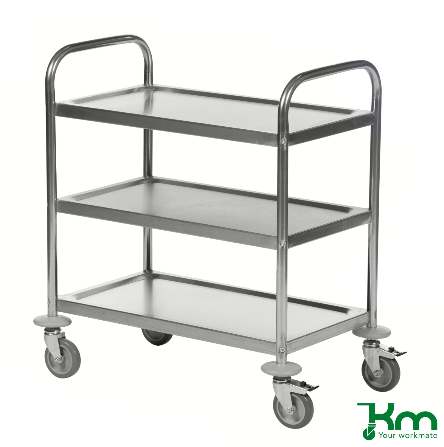Edelstahlwagen mit 3 Böden von Kongamek
