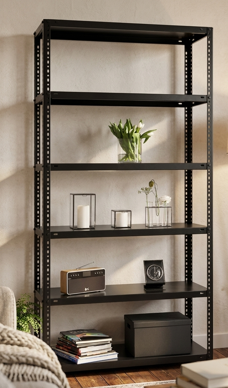 Metallregal in schwarz vom Fachhandelspartner