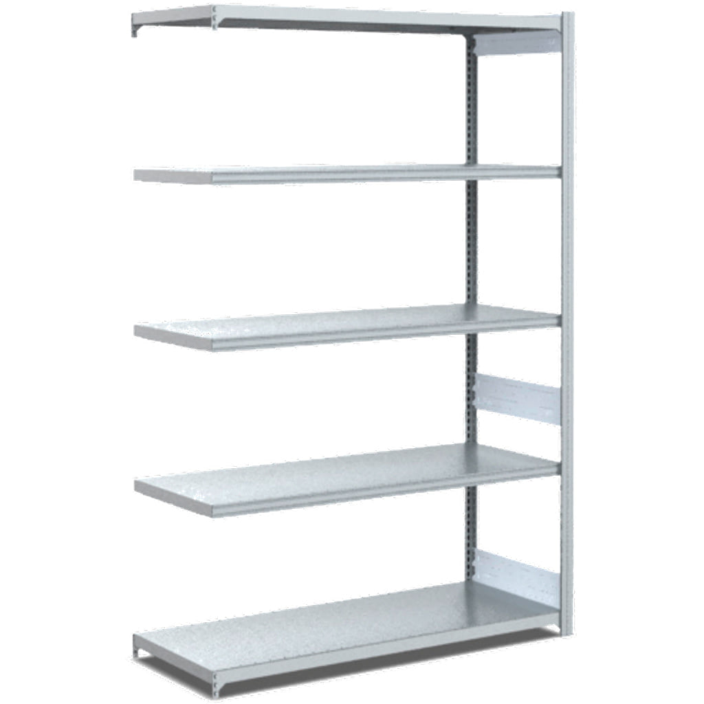 Fachbodenregale Typ S - Fachlast 300 kg glanzverzinkte Ausführung als Anbauregal