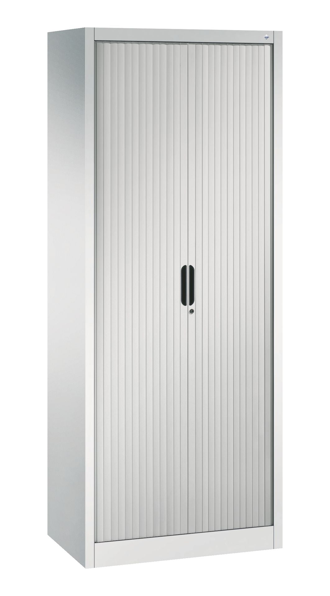 Rollladenschrank Omnispace 800 mm Außenansicht Lichtgrau